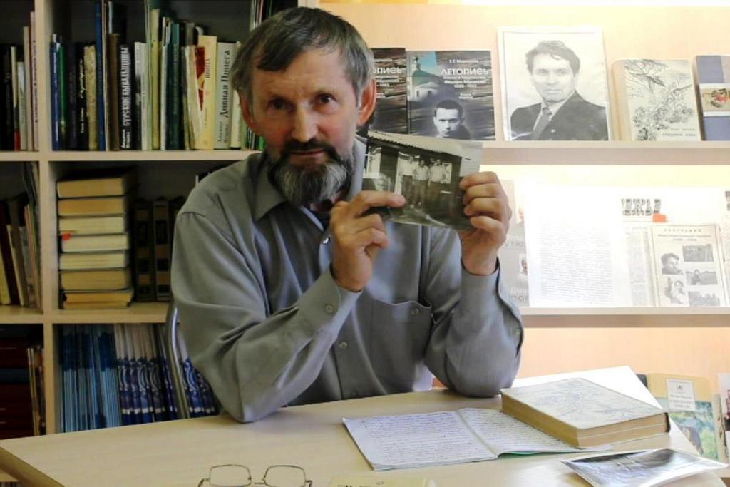 Трубкин Владимир Егорович с памятным фото с Абрамовым