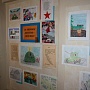 Выставка детских рисунков  "За мирное детство - спасибо!" (Онежская детская библиотека)